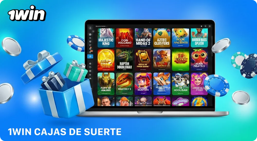 Las cajas de la suerte de 1win Chile son cajas con diferentes niveles y premios para los jugadores