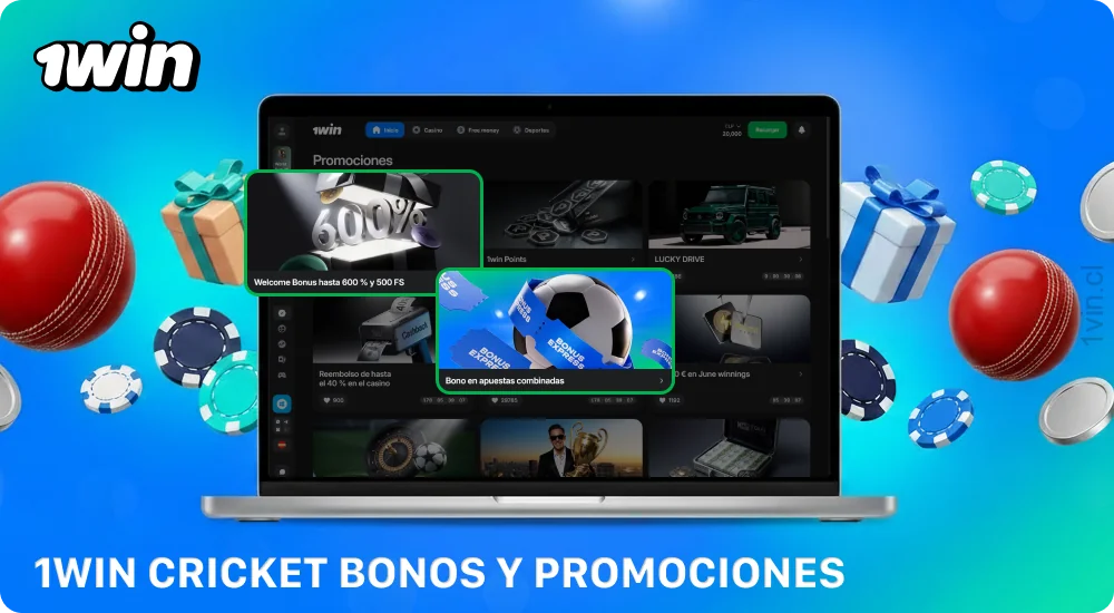 Los bonos de 1win para el críquet incluyen ofertas de bienvenida y bonos express, que aumentan las ganancias potenciales de las apuestas