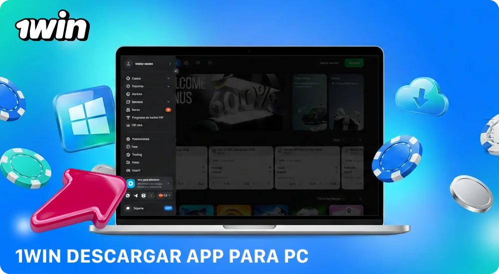 Puedes descargar la aplicación 1win Chile para PC desde el sitio web oficial