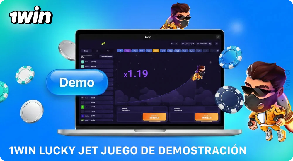 La versión de demostración de Lucky Jet 1win te permite conocer el juego de forma gratuita