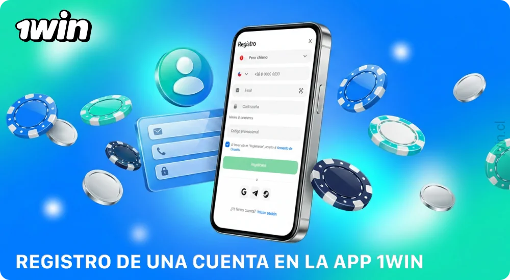 Puedes registrar una cuenta en la aplicación 1win Chile siguiendo unos sencillos pasos