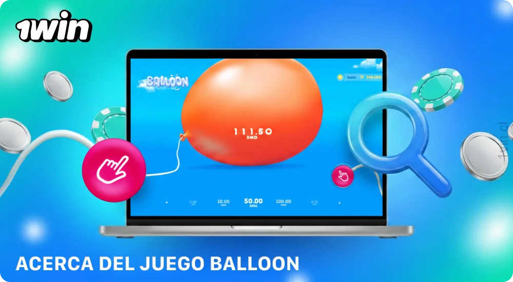 En Balloon 1, el jugador infla un globo y debe detenerse a tiempo para ganar el premio antes de que se reviente