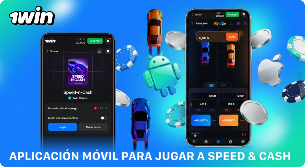 La aplicación móvil de 1win para Android e iOS ofrece acceso rápido a Speed & Cash