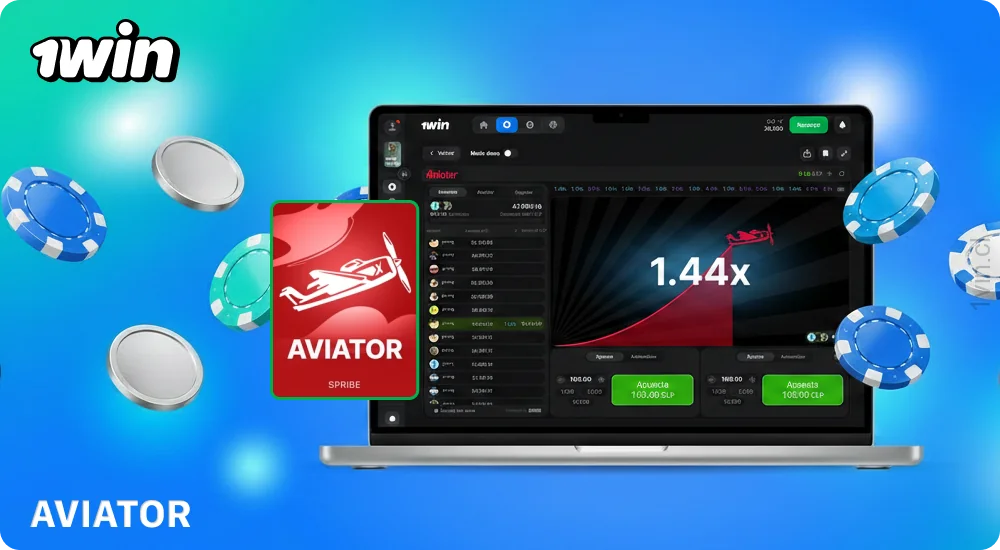 El popular juego Aviator en 1win Chile, del género crash