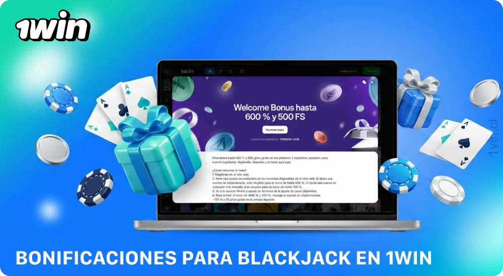 Los bonos de 1win para el blackjack incluyen un paquete de bienvenida de hasta el 500 % y otras promociones