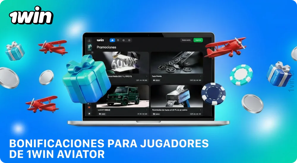 Los bonos de Aviator 1win incluyen un reembolso de hasta el 30 % de las pérdidas y un programa de fidelidad