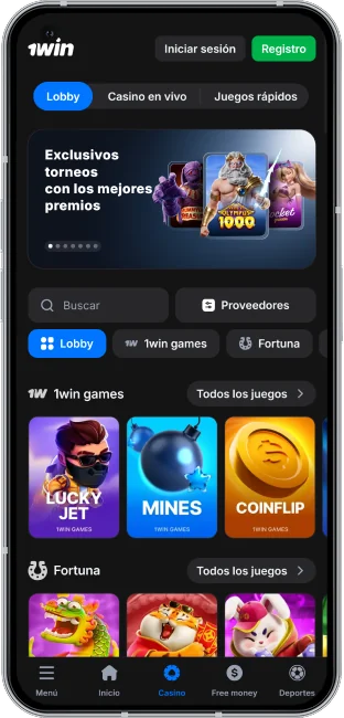 captura de pantalla de la app de 1win en chile casino