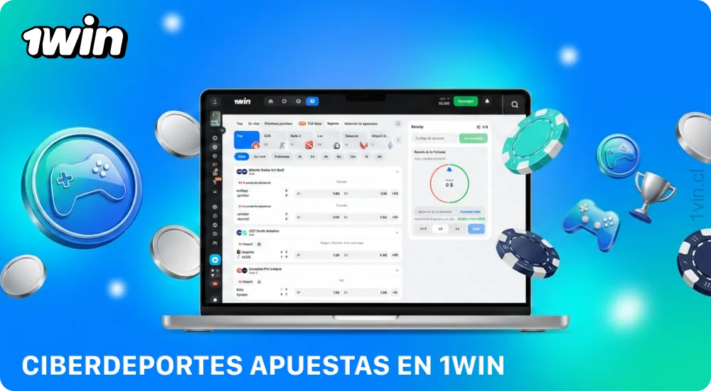 Las apuestas en deportes electrónicos en 1win Chile incluyen disciplinas populares como CS2, Dota 2 y FIFA