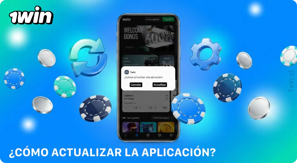 Puedes actualizar la aplicación 1win descargando e instalando la actualización