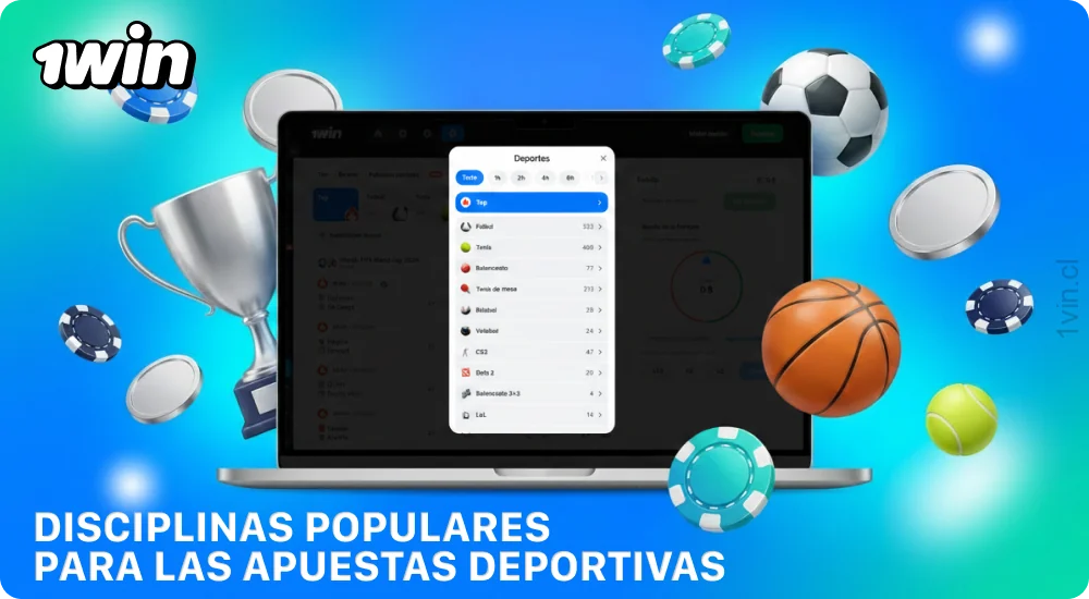 1win Chile ofrece apuestas en más de 40 deportes, con una amplia variedad de mercados y transmisiones en vivo