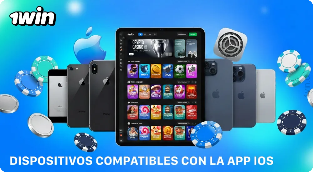 La aplicación 1win Chile es compatible con la mayoría de los dispositivos Apple actuales, incluidos el iPhone y el iPad