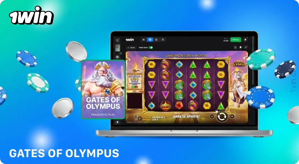 La popular tragamonedas Gates of Olympus de Pragmatic Play en el casino en línea 1win Chile