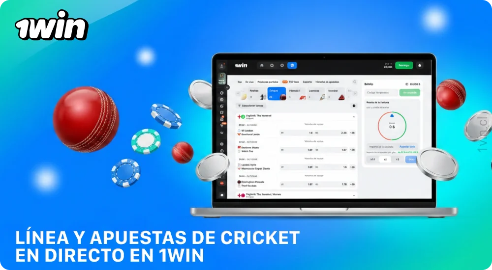 Las apuestas de críquet en 1win Chile incluyen torneos populares y bonos