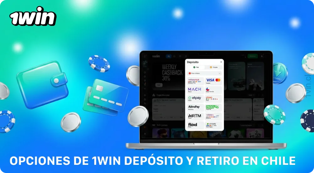 1win ofrece a los jugadores de Chile diversas formas de recargar y retirar fondos