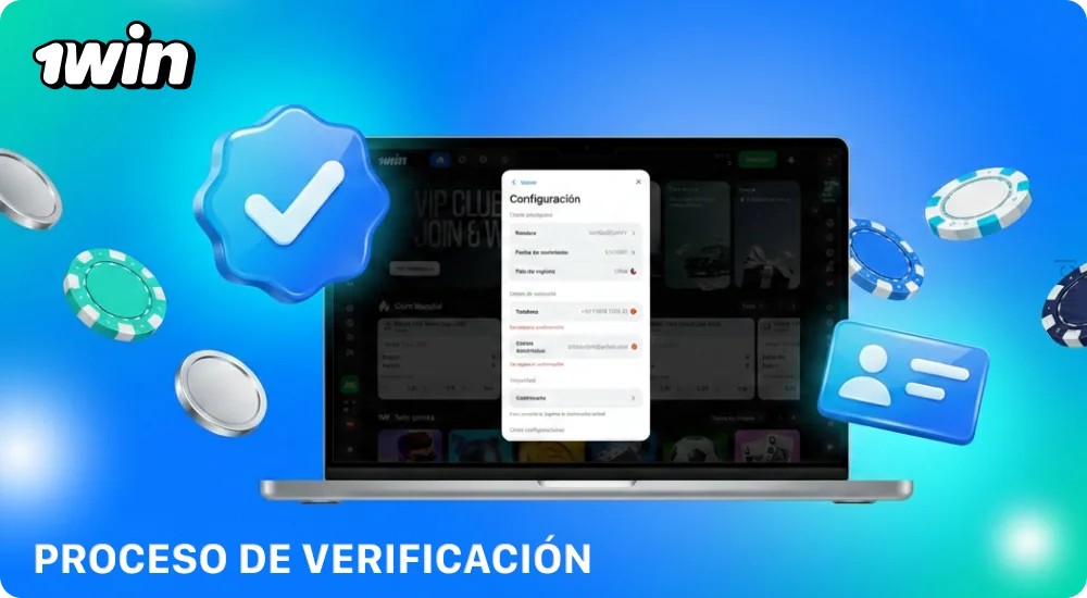 La verificación de 1win Chile confirma la edad y los datos del usuario para garantizar un juego seguro