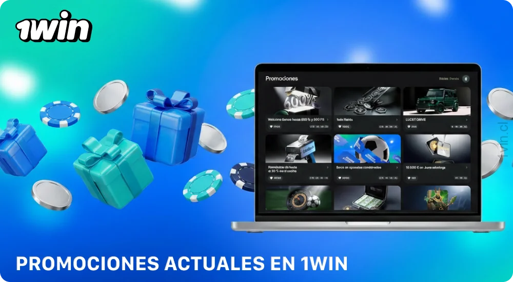 Las promociones actuales de 1win Chile incluyen bonos para apuestas deportivas, reembolsos, torneos y un programa de fidelidad