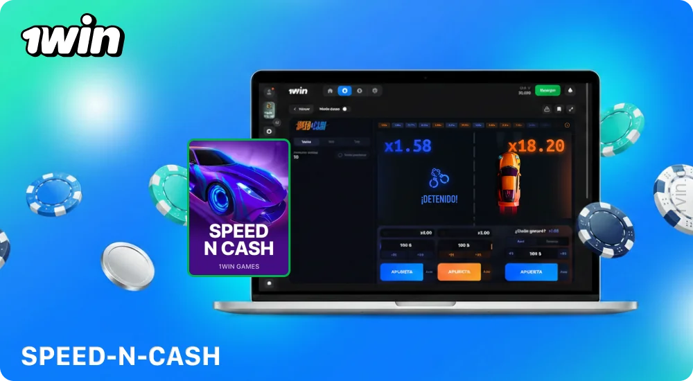 Un juego dinámico de carreras: Speed-n-cash en el casino 1win Chile