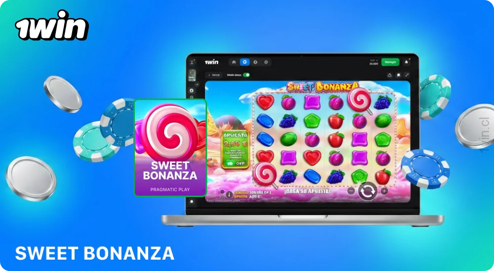 La colorida tragamonedas Sweet Bonanza en el casino 1win Chile