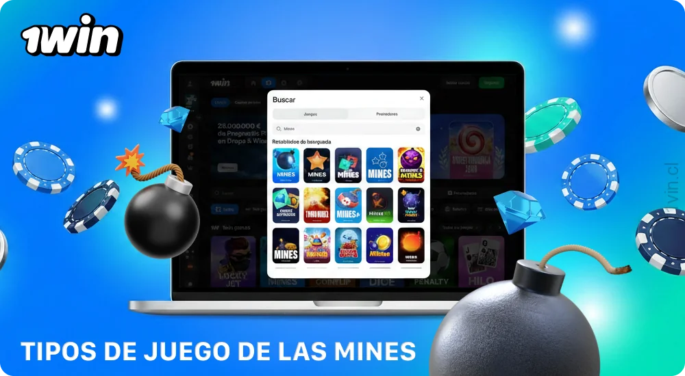 En la sección Mines del casino 1win Chile hay varias versiones diferentes del juego disponibles
